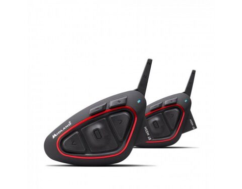 Intercom Moto MIDLAND BT MESH TWIN Noir - Rouge