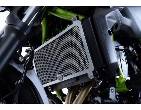 Protection de Radiateur Alu (Titane) R&G pour Kawasaki Z 650 (17-24) Ninja 650 (17-24) - RAD0210TI