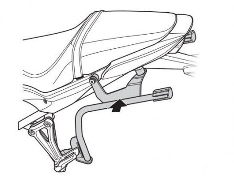 Support de Valise Shad 3P System pour CB650F (14-19) CBR650F (14-18)