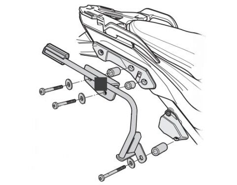 Support de Valise Shad 3P System pour KTM 1190 Adventure (14-16) 1290 Adventure (14-18)