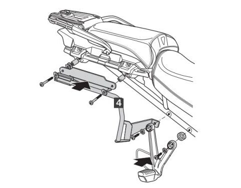 Support de Valise Shad 3P System pour Triumph Tiger Explorer 1200 (17-21)