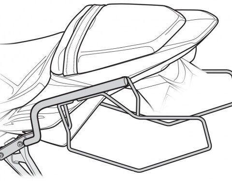 Support sacoches latérales Shad "Side Bag Holder" pour GSR750 (11-17)