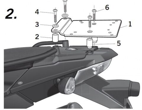 Support Top Case Shad BMW F800 GS (08-18)