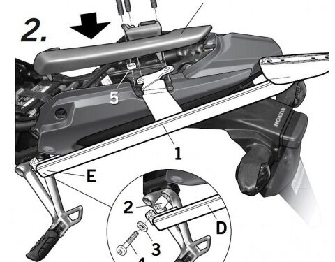 Support Top Case SHAD CB500X (13-23)