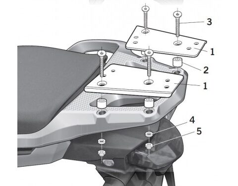 Support Top Case Shad pour 1200 Crosstourer (12-21)