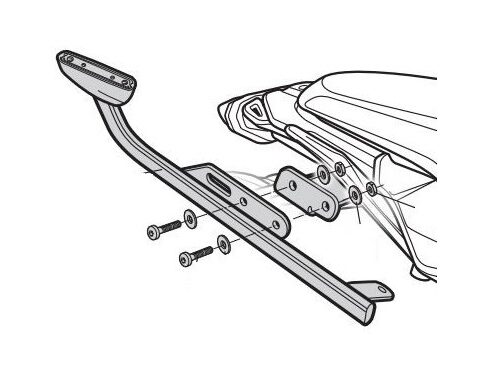 Support Top Case Shad pour Tracer 700 (16-20)