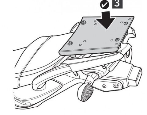 Support Top Case Shad pour V-Strom 650 (12-16)