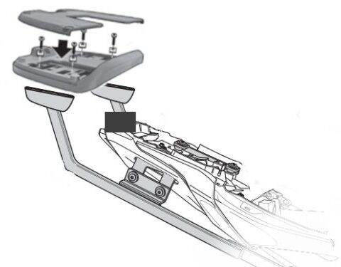 Support Top Case Shad pour Yamaha MT-07 (14-24)